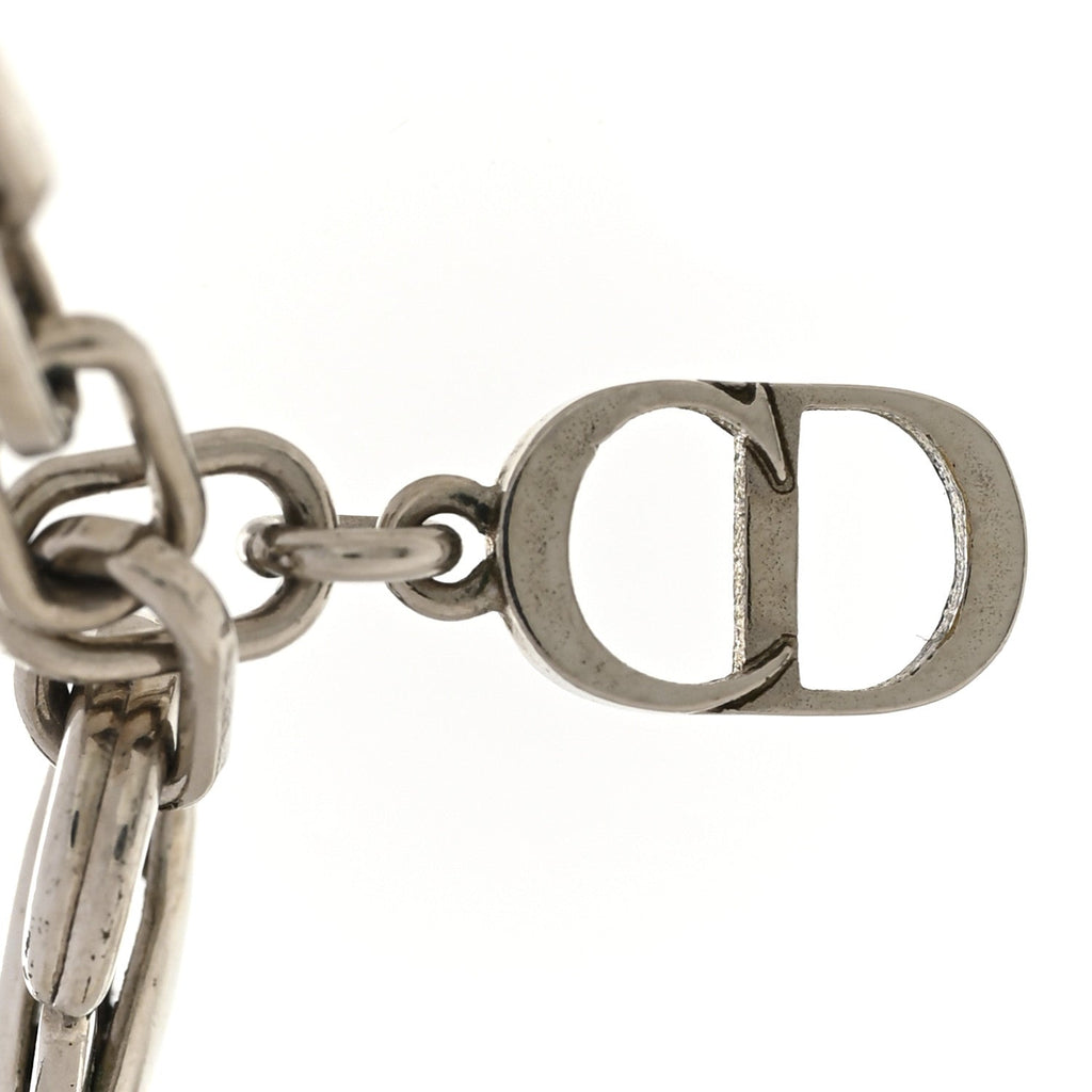 Brass CD Icon Thin Chain Link Necklace Silver Gold