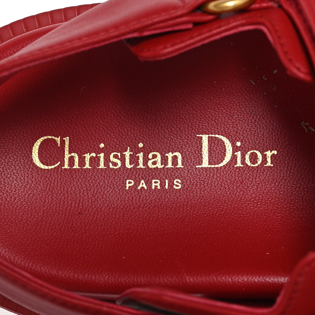 Lambskin Dioract 10mm Sandals 37.5 Raspberry