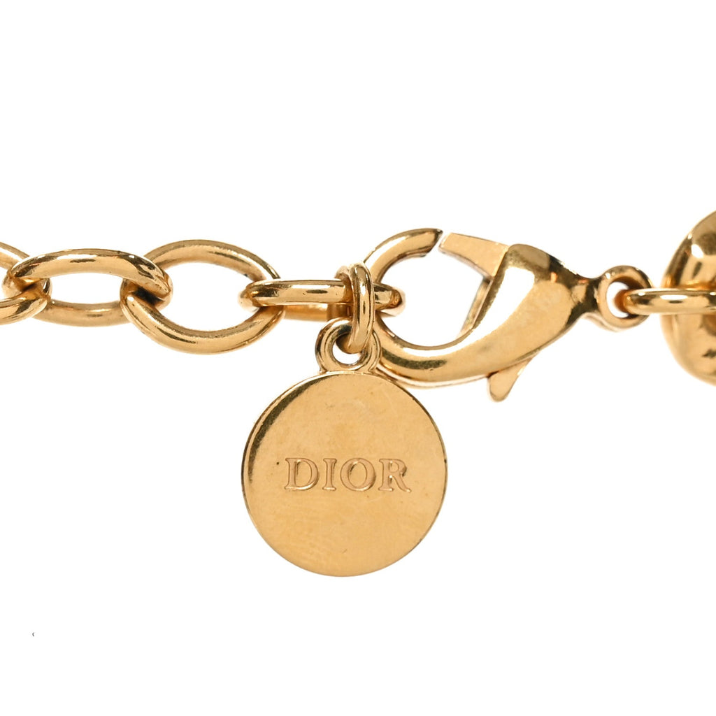 Metal CD Choker Necklace Gold Black