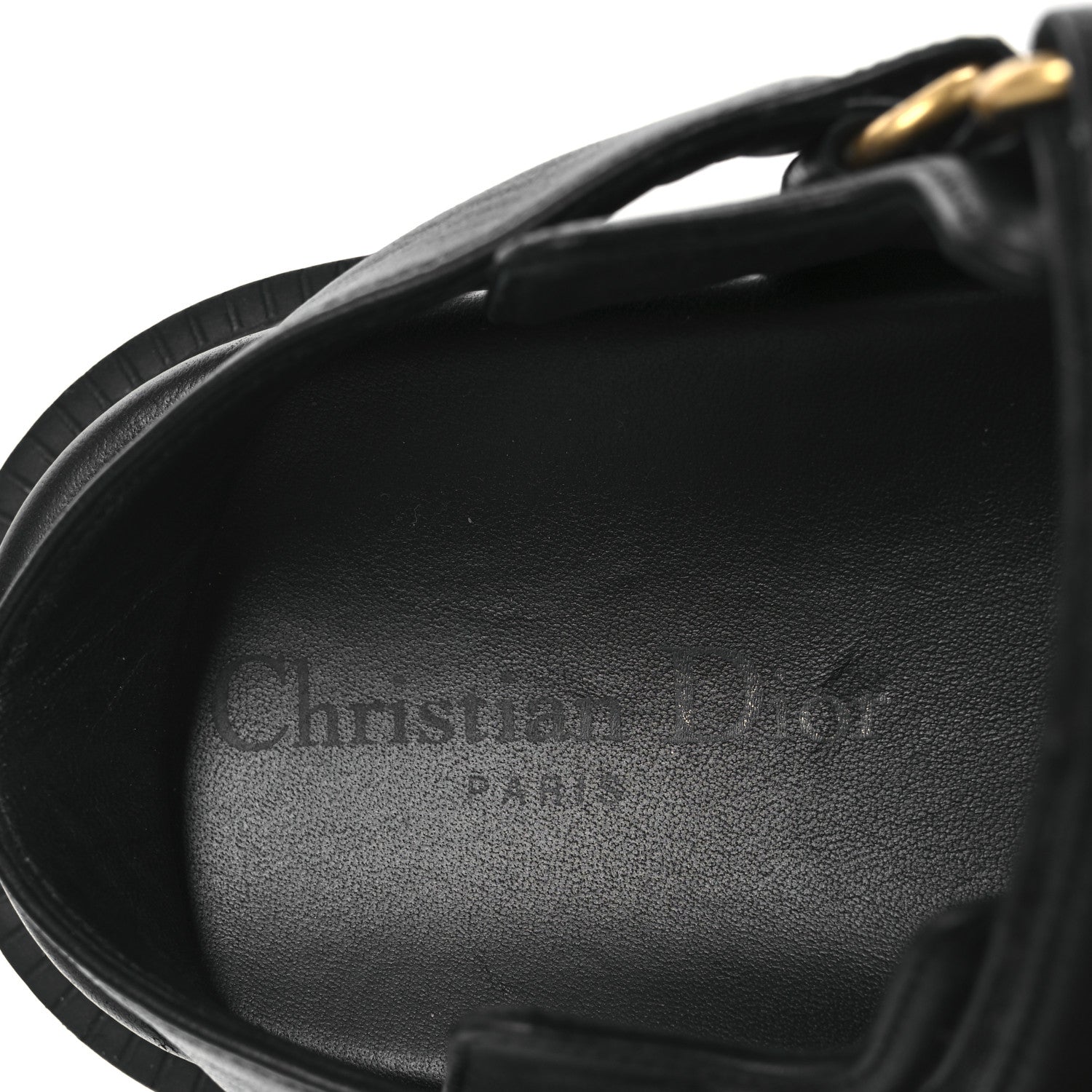 Lambskin Dioract 10mm Sandals 39 Black