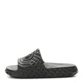 Rubber Interlocking G Mens Slide Sandals 8 Black