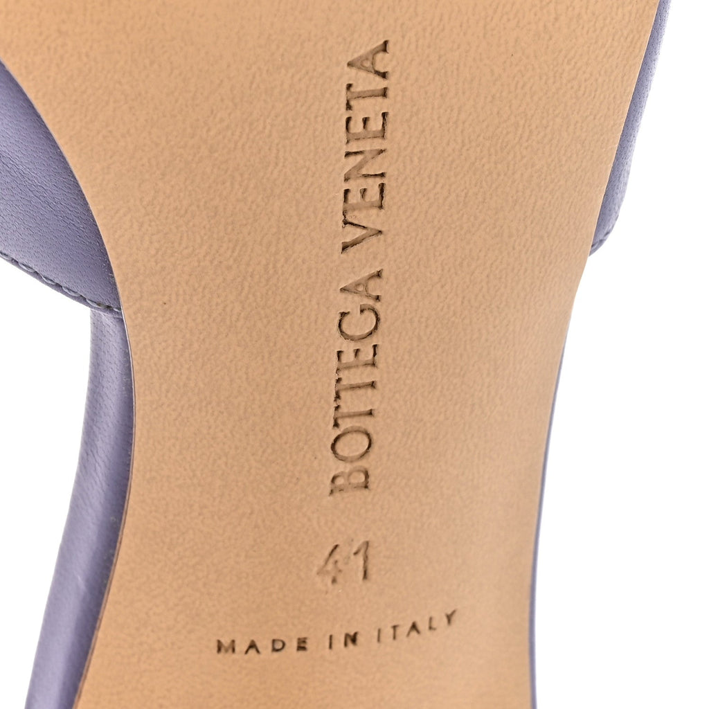 Lambskin Stretch Mule Sandals 41 Lavender