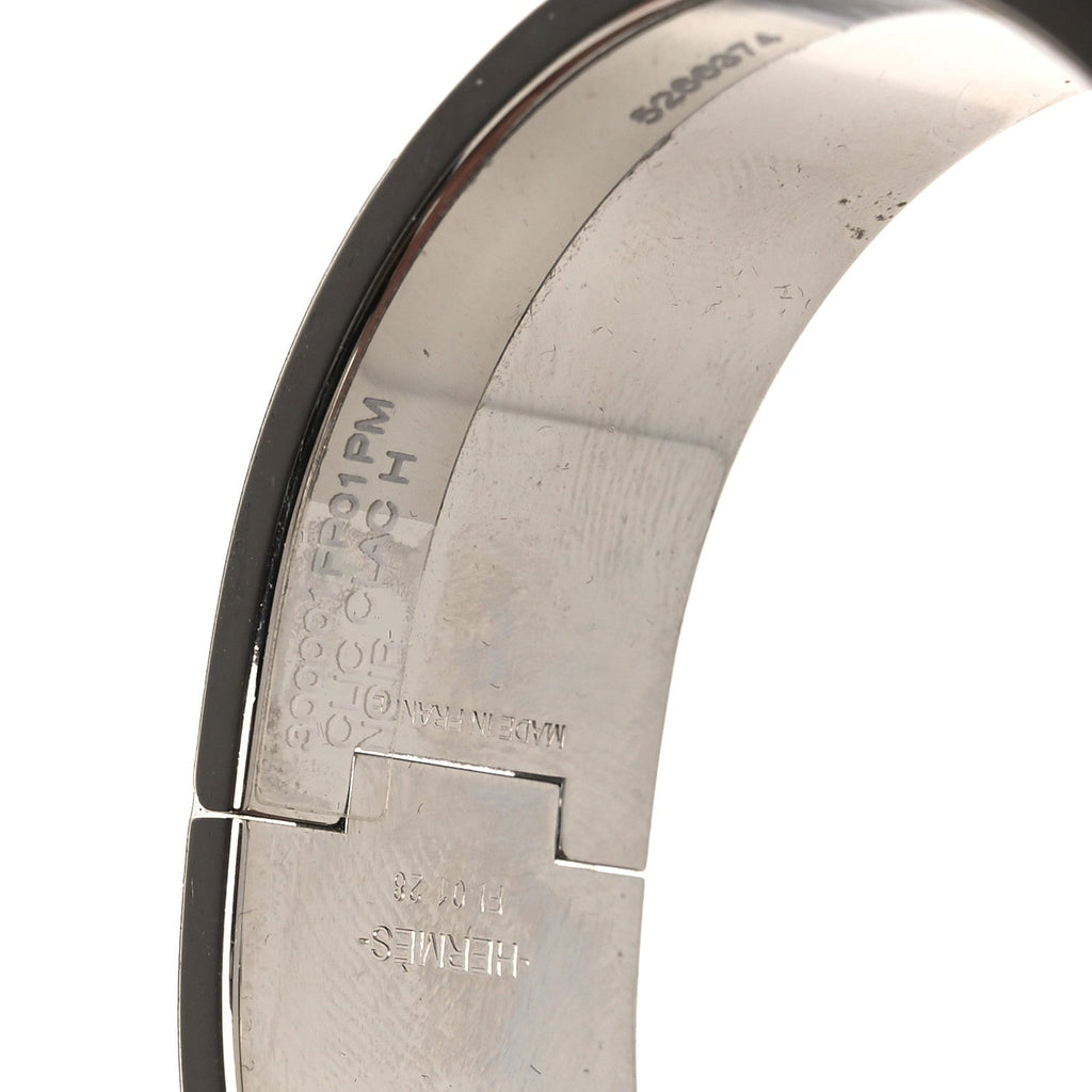 Enamel Wide Clic Clac H Bracelet PM Black