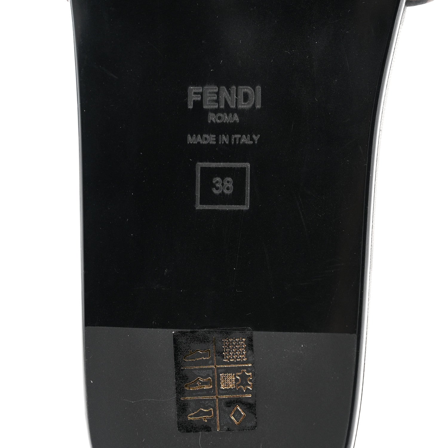 Satin FF Fendi Feel Slide Sandals 38 Tobacco Black