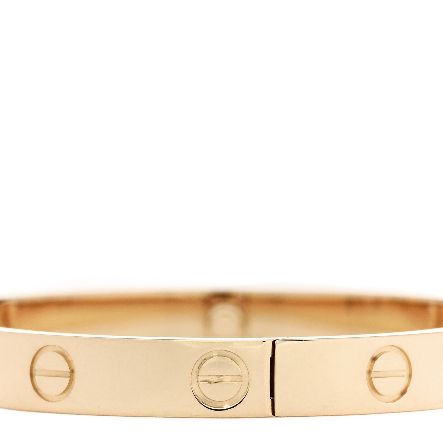18K Yellow Gold LOVE Single Screw Bracelet 16