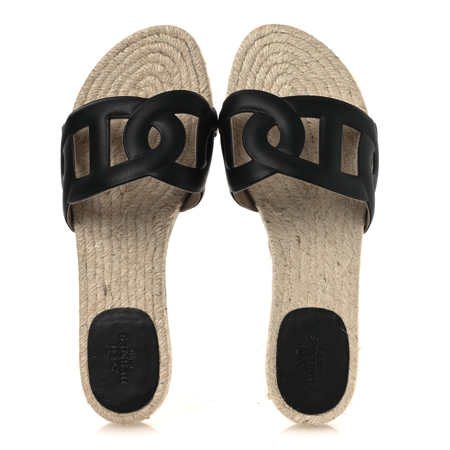 Nappa Famosa Espadrille Sandals 37 Black