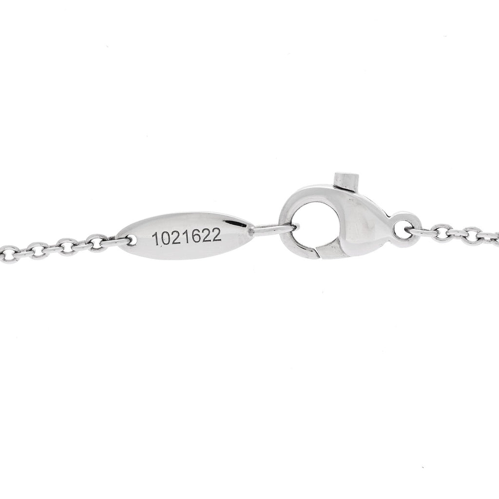 Platinum Diamond Forget-Me-Not Multi Motif Pendant Necklace