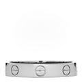 18K White Gold 3.5mm LOVE Wedding Band Ring 54 7