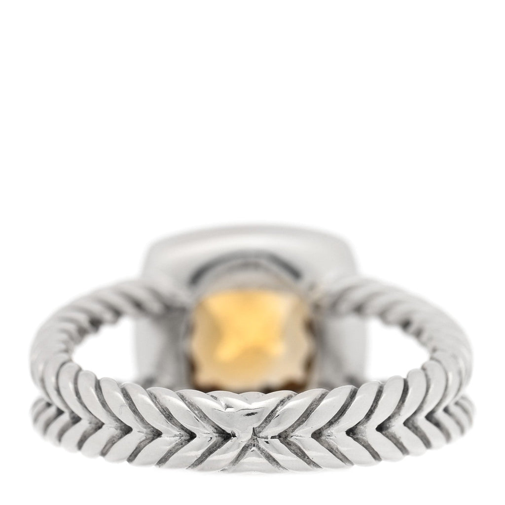 Sterling Silver Diamond 7mm Petite Albion Ring 54 7