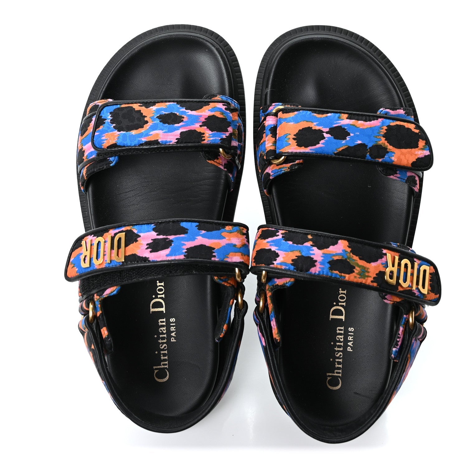 Technical Fabric Mizza Print Dioract Sandals 37 Multicolor
