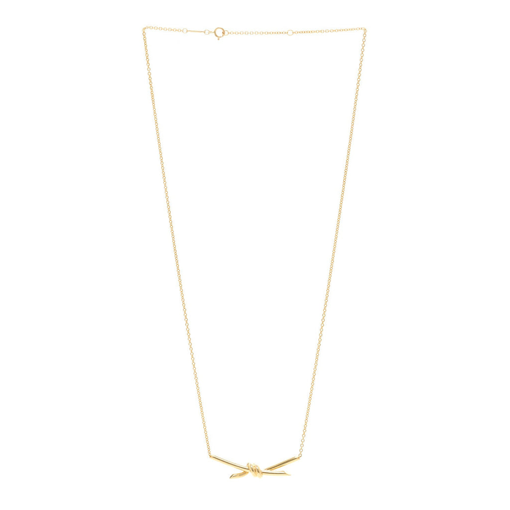 18K Yellow Gold Knot Necklace