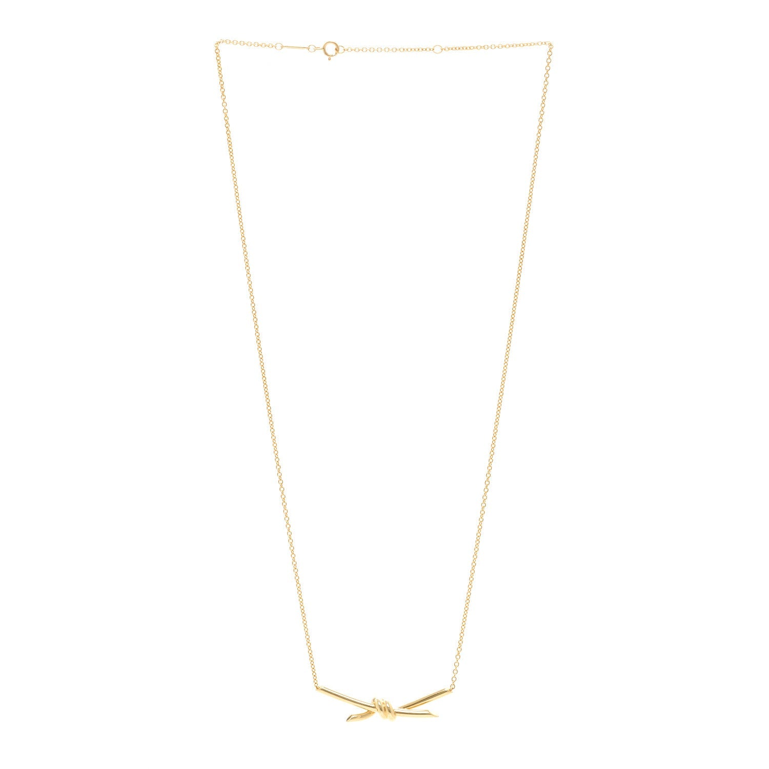 18K Yellow Gold Knot Necklace