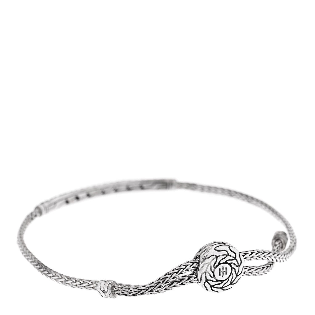 Sterling Silver Emerald Classic Chain Pull Through Station Bracelet