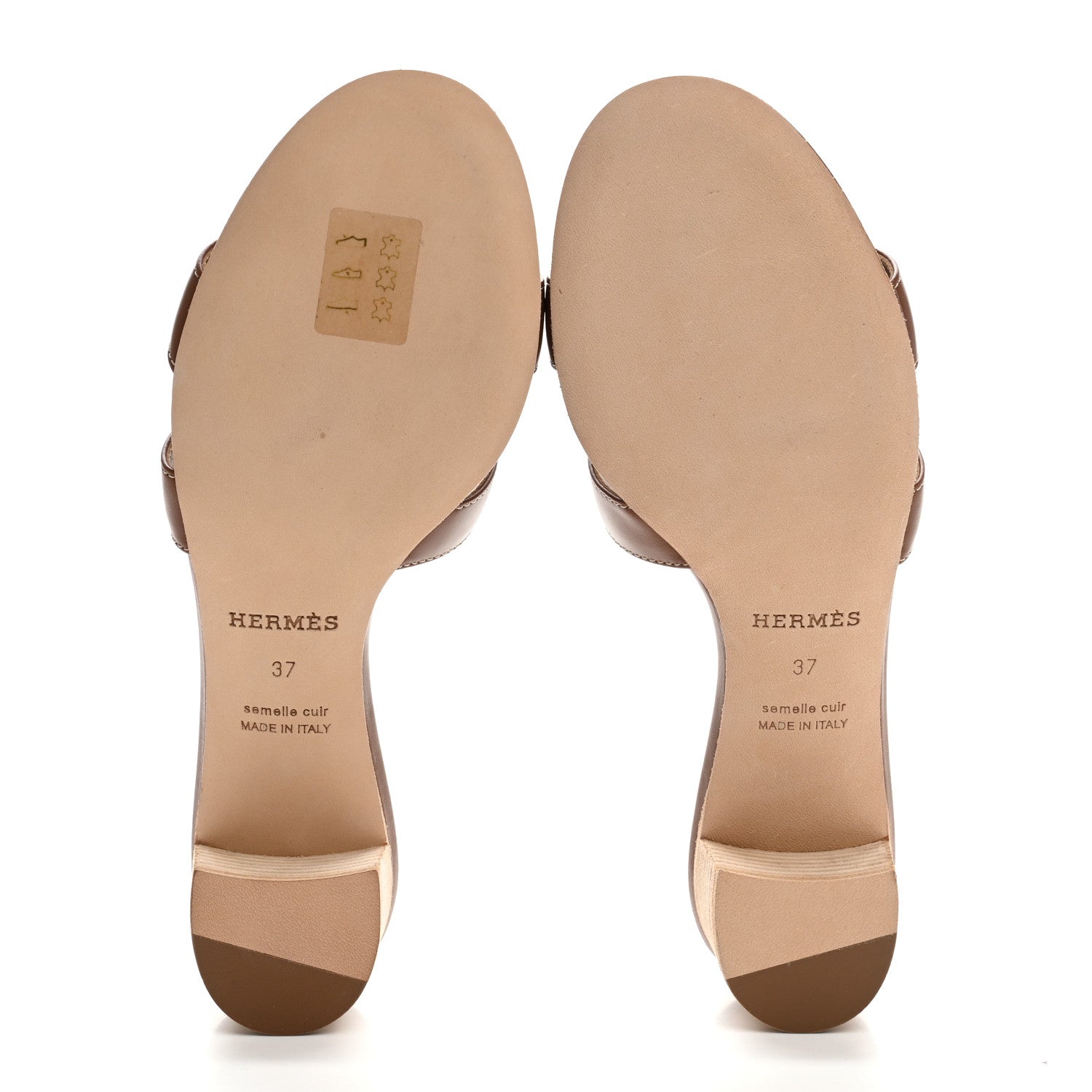 Calfskin Oasis Sandals 37 Gold