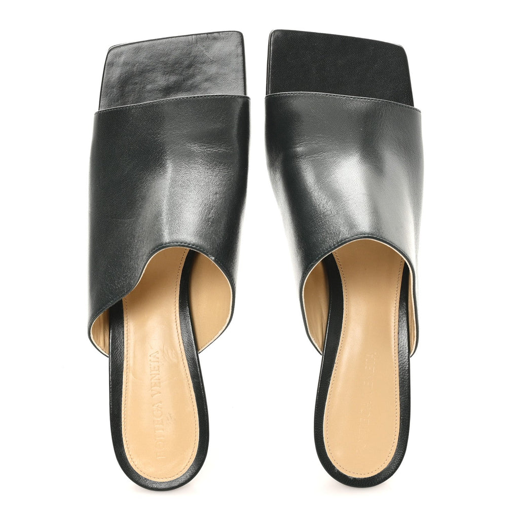 Lambskin Stretch Mule 40mm Sandals  40 Black