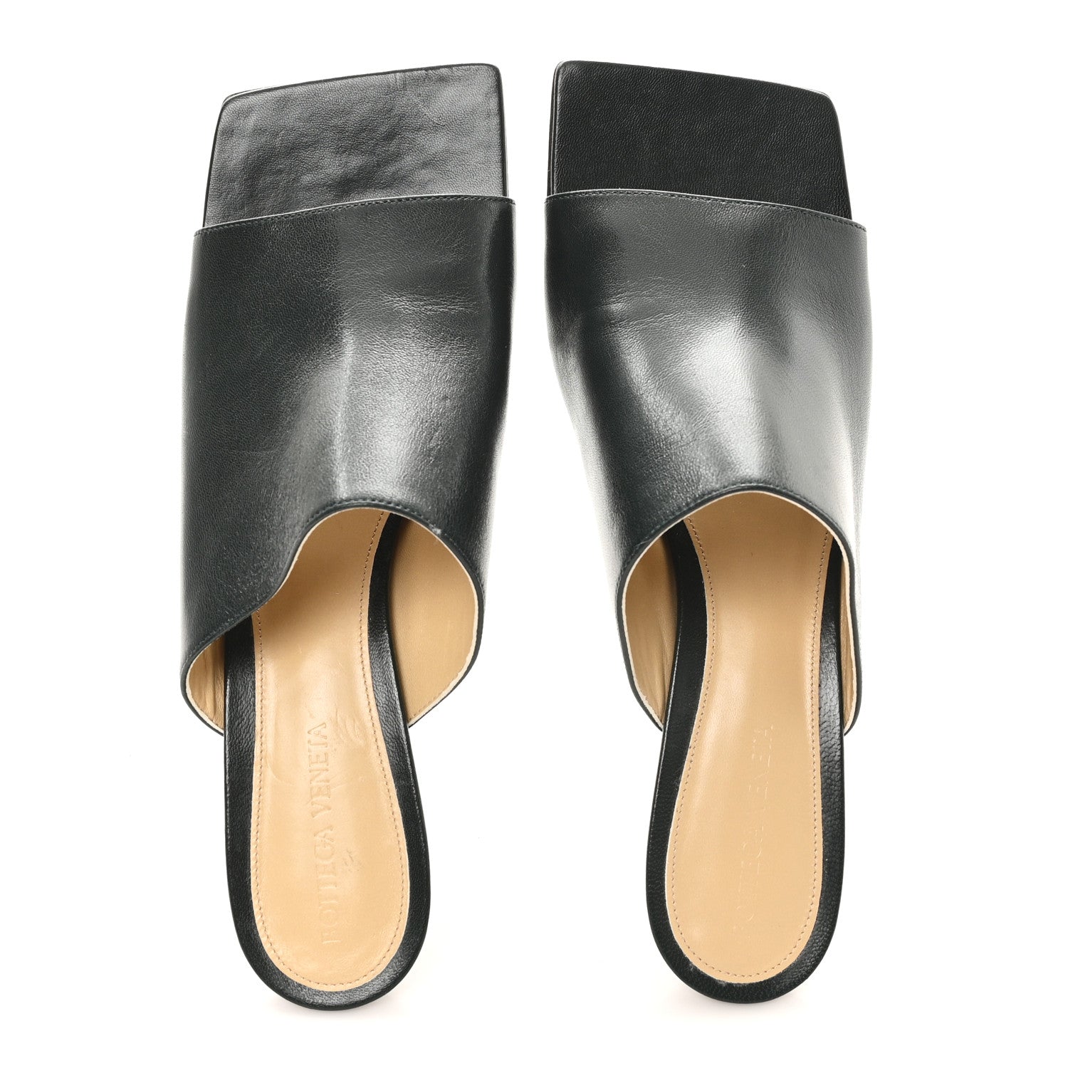 Lambskin Stretch Mule 40mm Sandals  40 Black