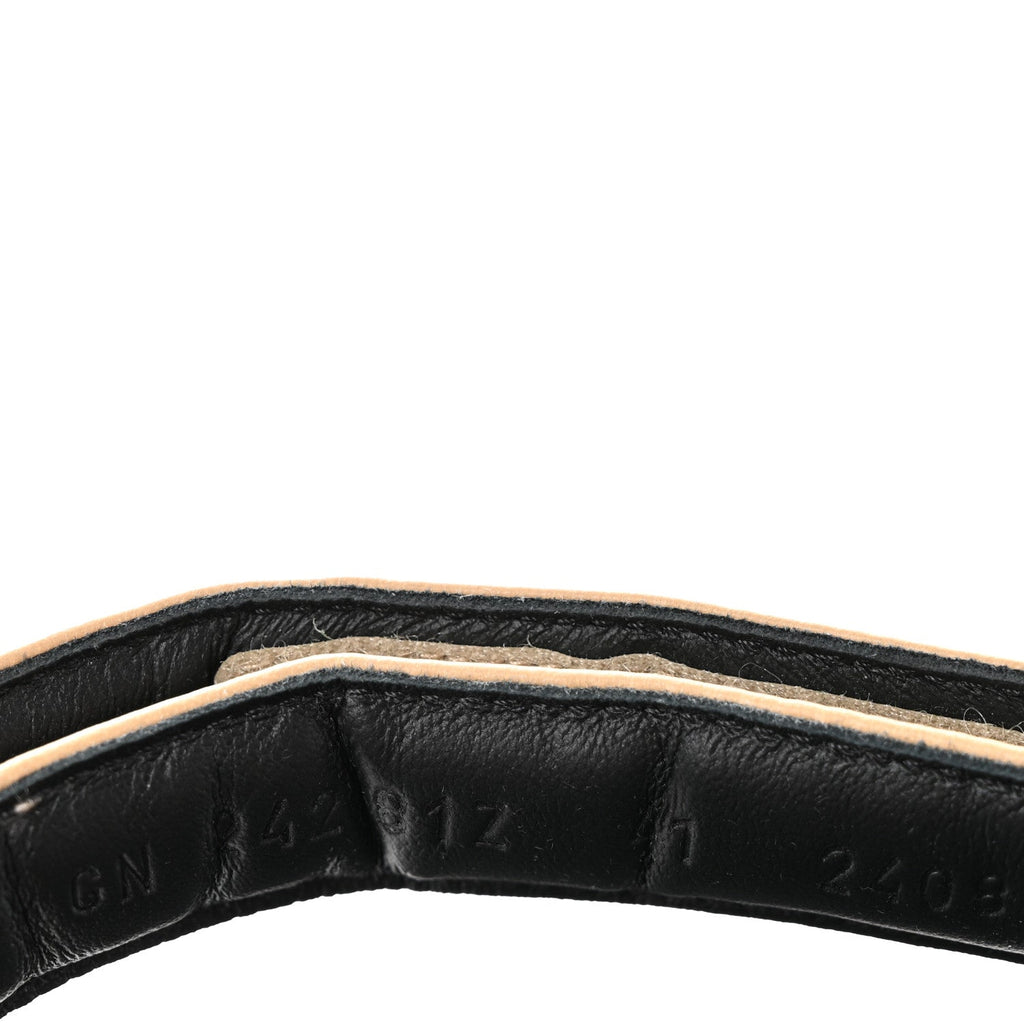 Lambskin Junior Womens Sandals 41 Beige Black