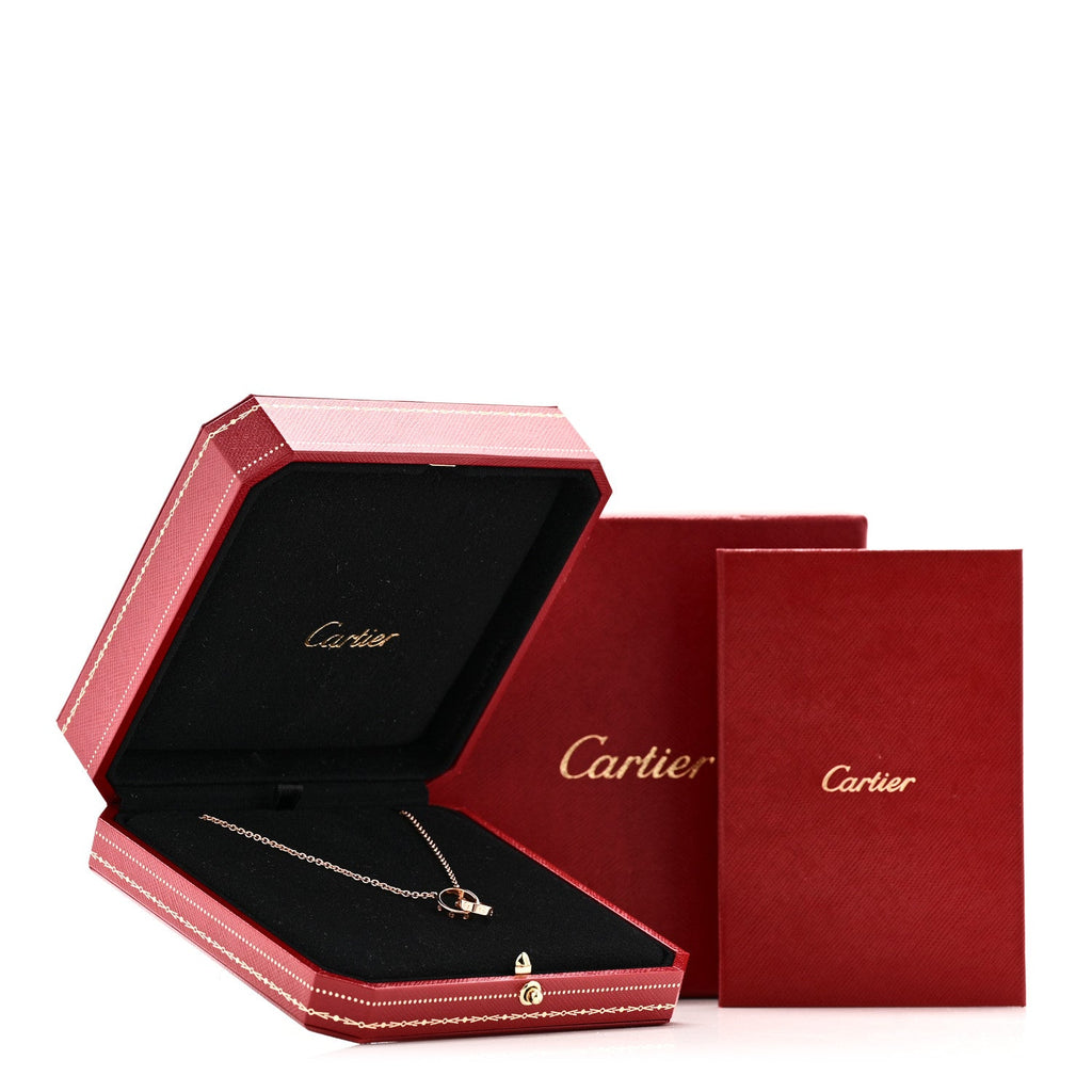 18K Pink Gold Interlocking LOVE Necklace