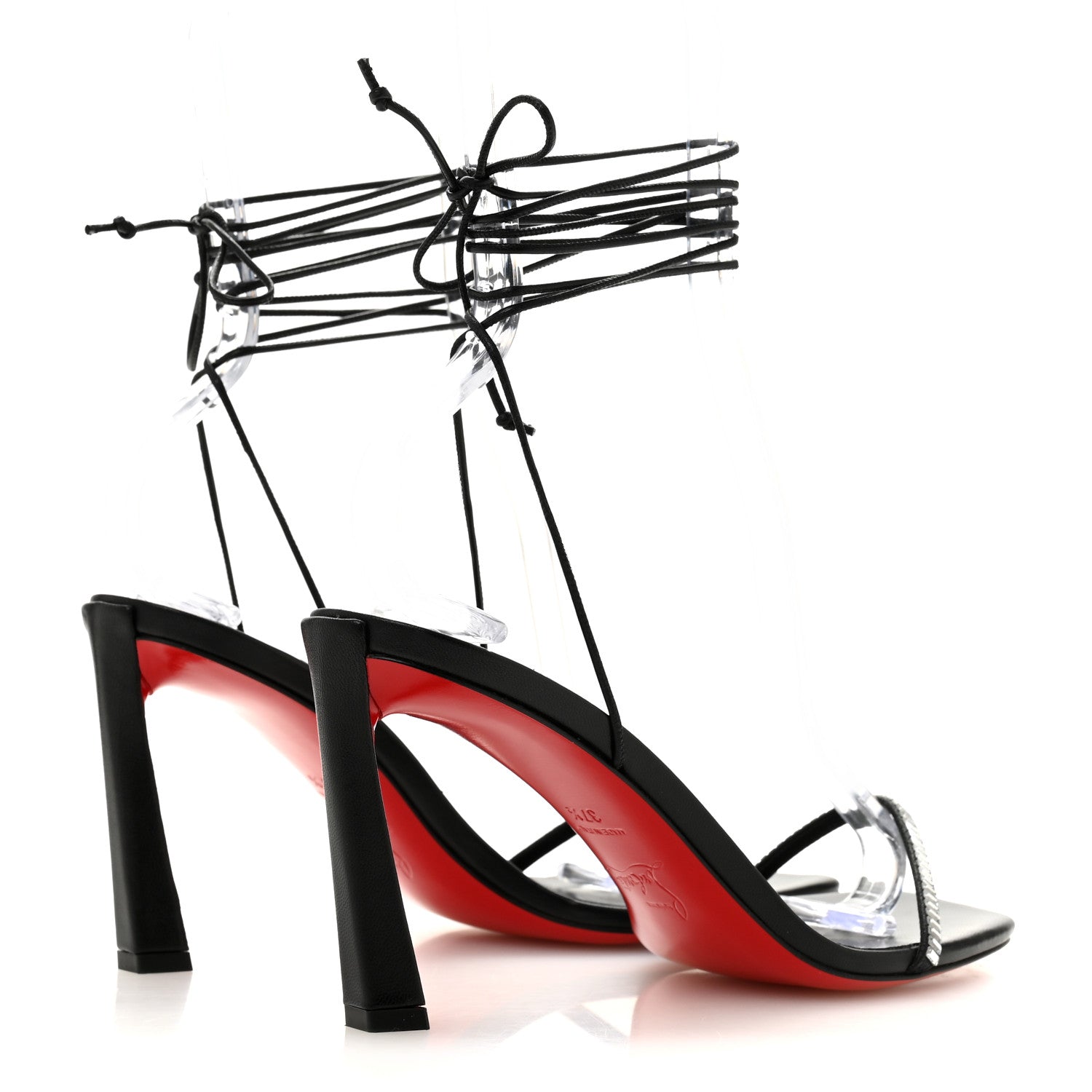 Kid Suede Condora Lacestrass 85 Sandals 37.5 Black