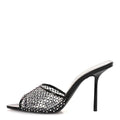 Mesh Strass Giqua 95 Mule Sandals 37.5 Black