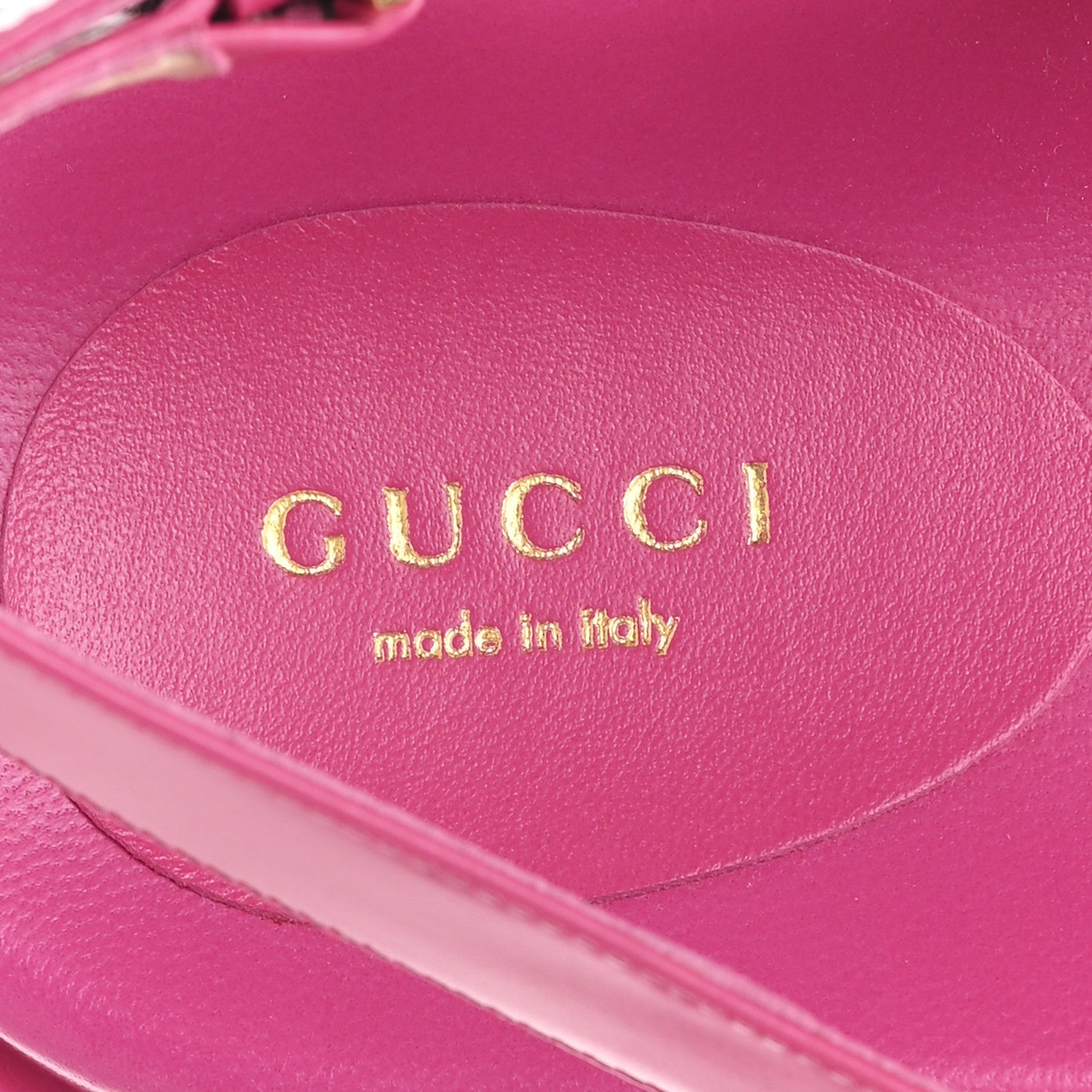 Calfskin Elizabeth Nappa Charlotte Logo Slingback Sandals 36.5 Fancy Fuchsia