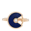 18K Yellow Gold Diamond Lapis Lazuli Amulette de Cartier Ring 49 5