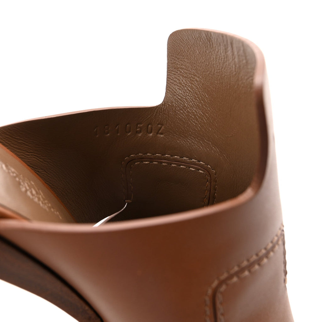 Calfskin Right Mules 36 Palissandre
