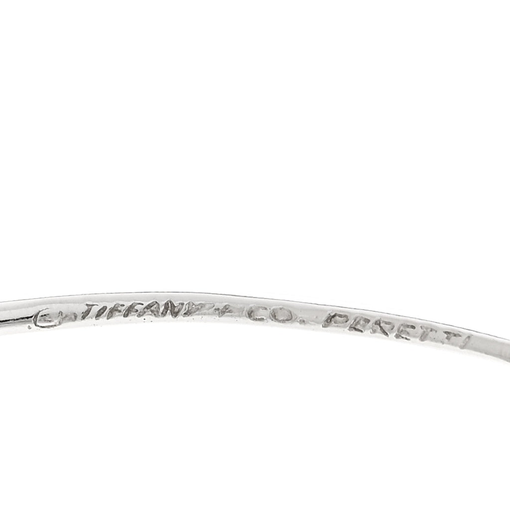 Sterling Silver Large Elsa Peretti Open Heart Hoop Earrings