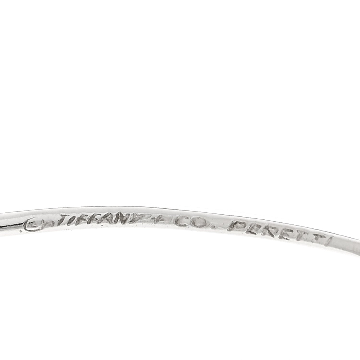 Sterling Silver Large Elsa Peretti Open Heart Hoop Earrings