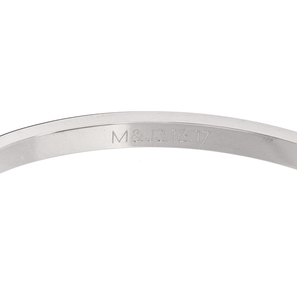18K White Gold Small LOVE Bracelet 16