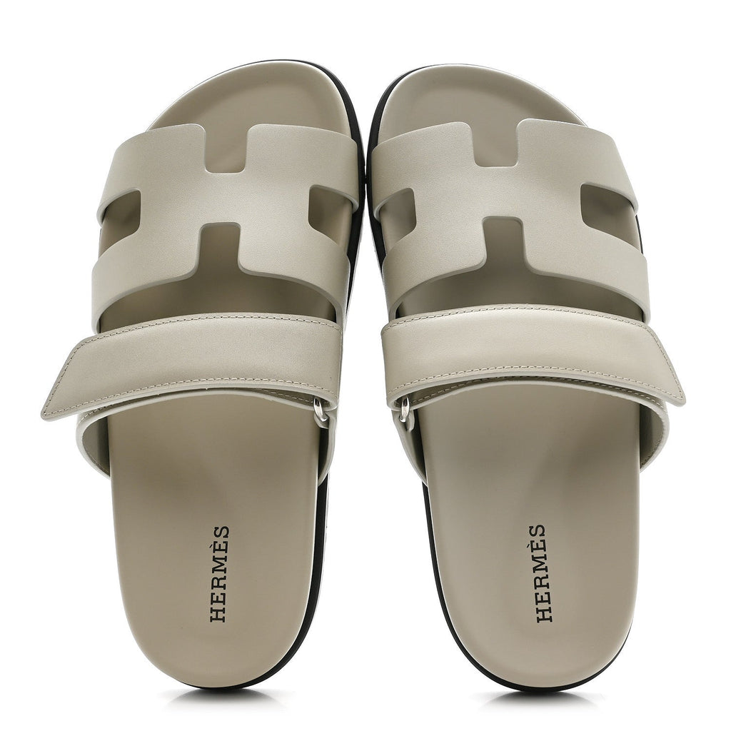 Calfskin Womens Chypre Sandals 36.5 Beige Esquisse