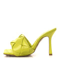 Nappa Maxi Intrecciato Lido 90mm Mule Sandals 36.5 Kiwi