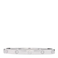 18K White Gold 4 Diamond LOVE Bracelet 19