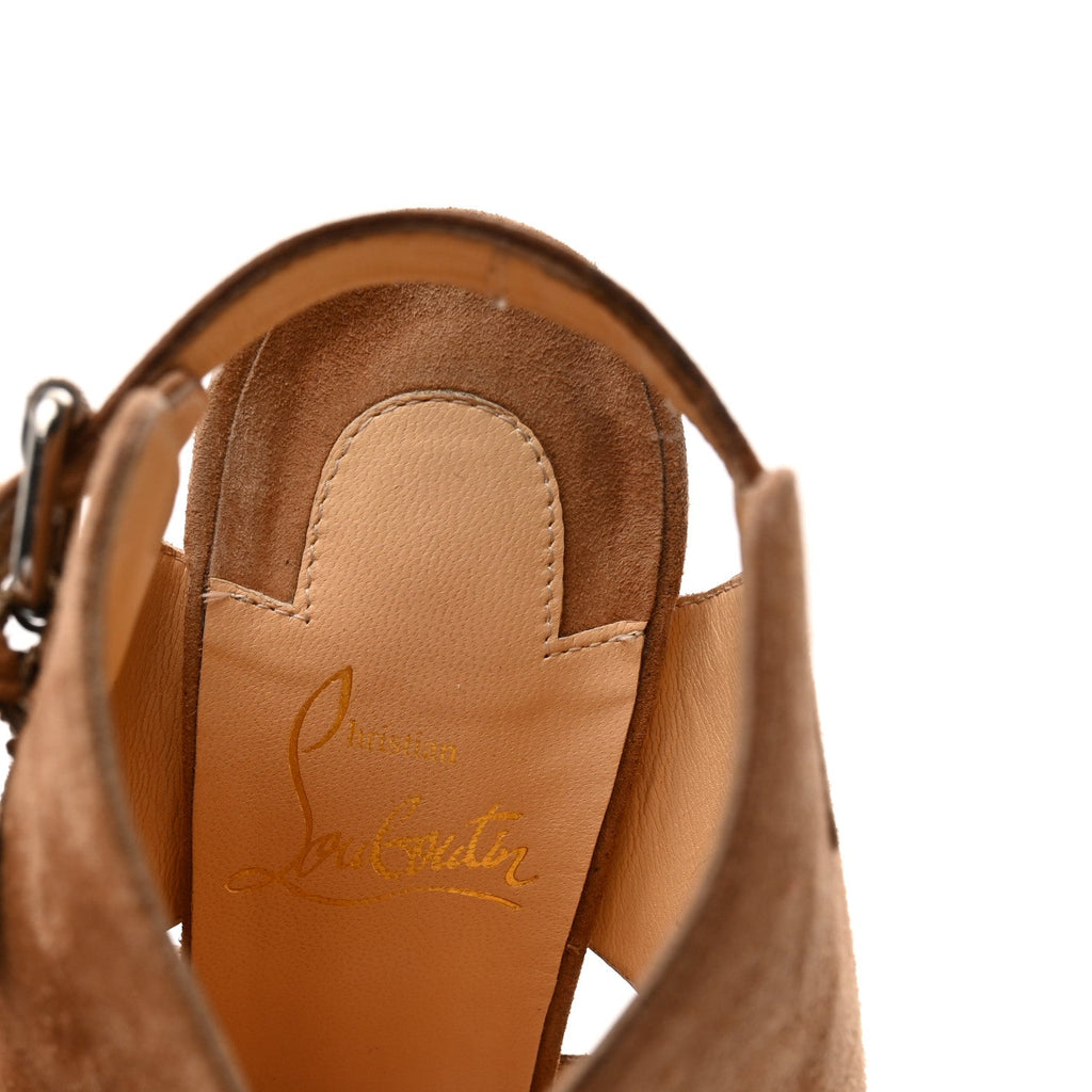 Suede Apron Lili 120 Pumps 36 Noisette