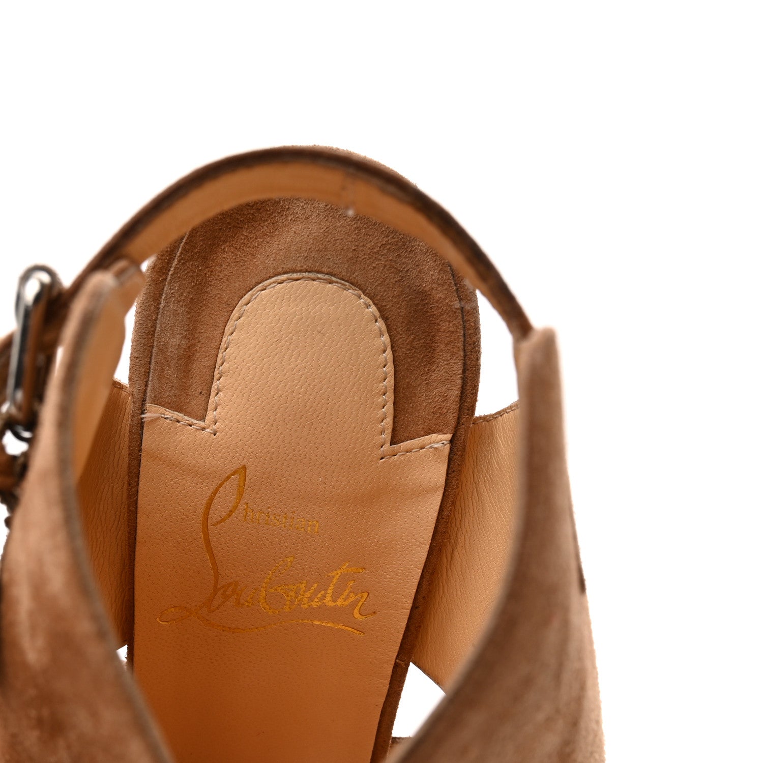 Suede Apron Lili 120 Pumps 36 Noisette