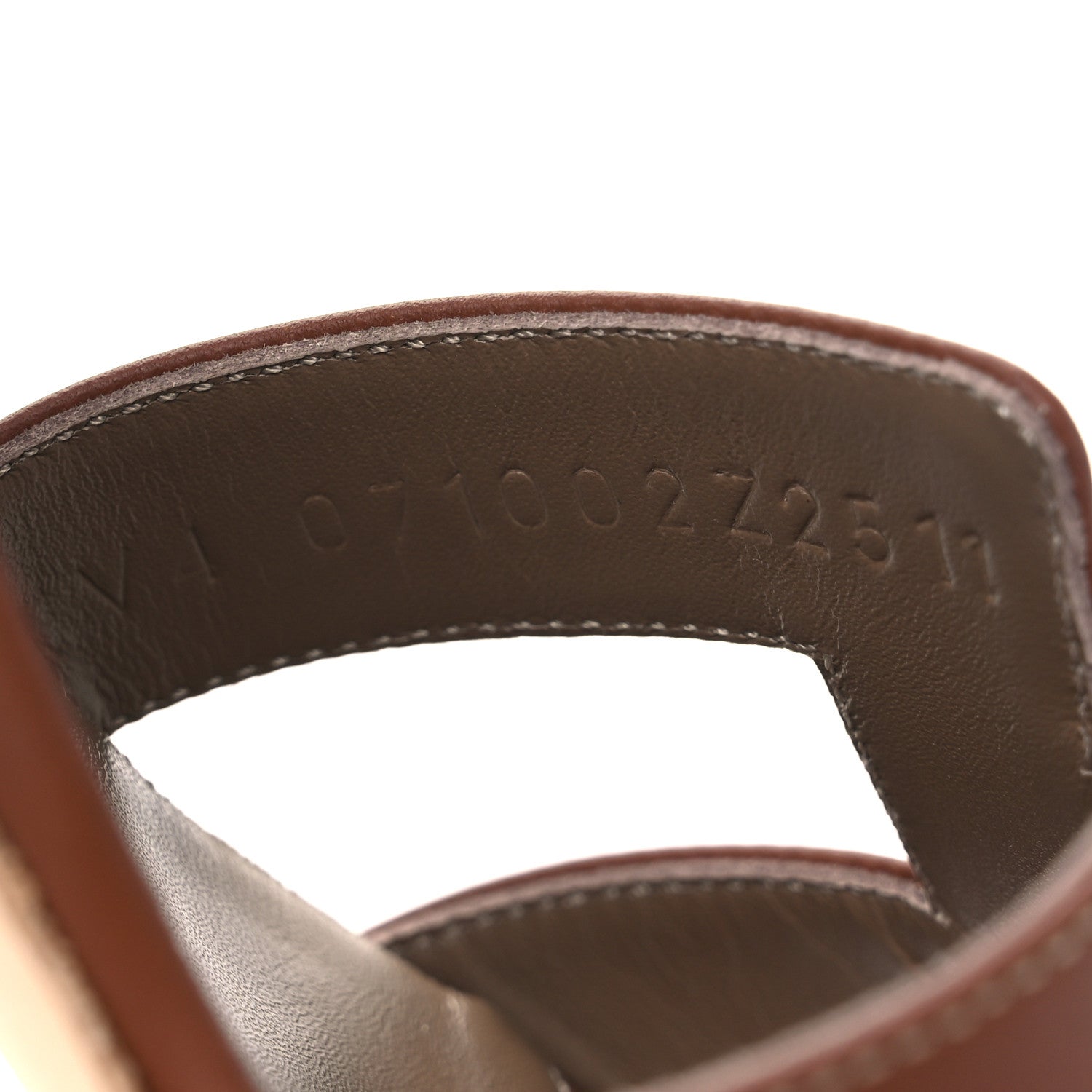 Calfskin Oasis Sandals 37 Gold