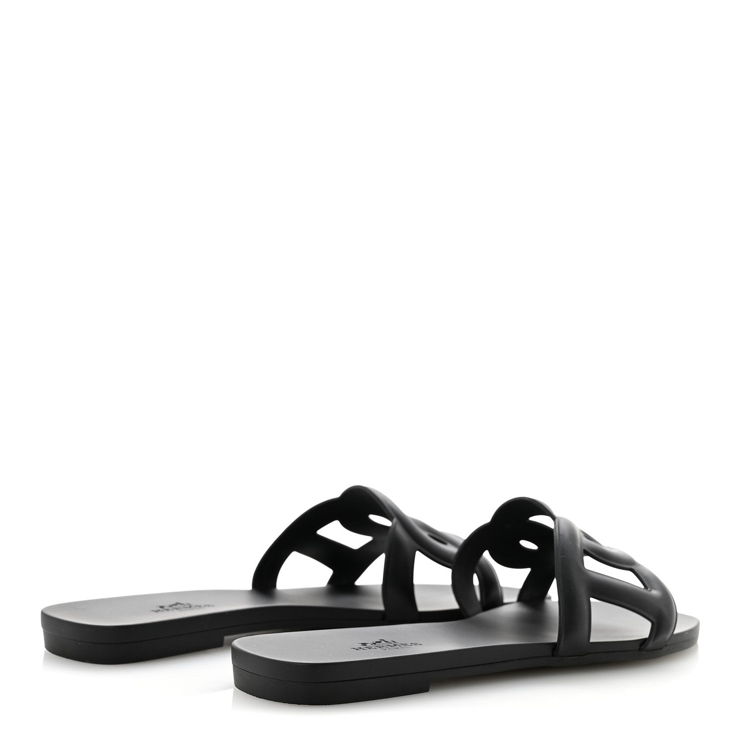 Rubber Aloha Sandals 36 Black