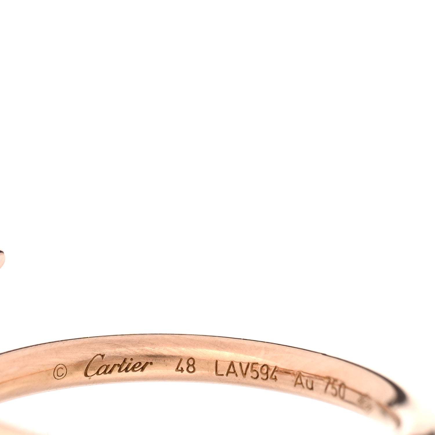 18K Pink Gold Small Juste Un Clou Ring 48 4.5