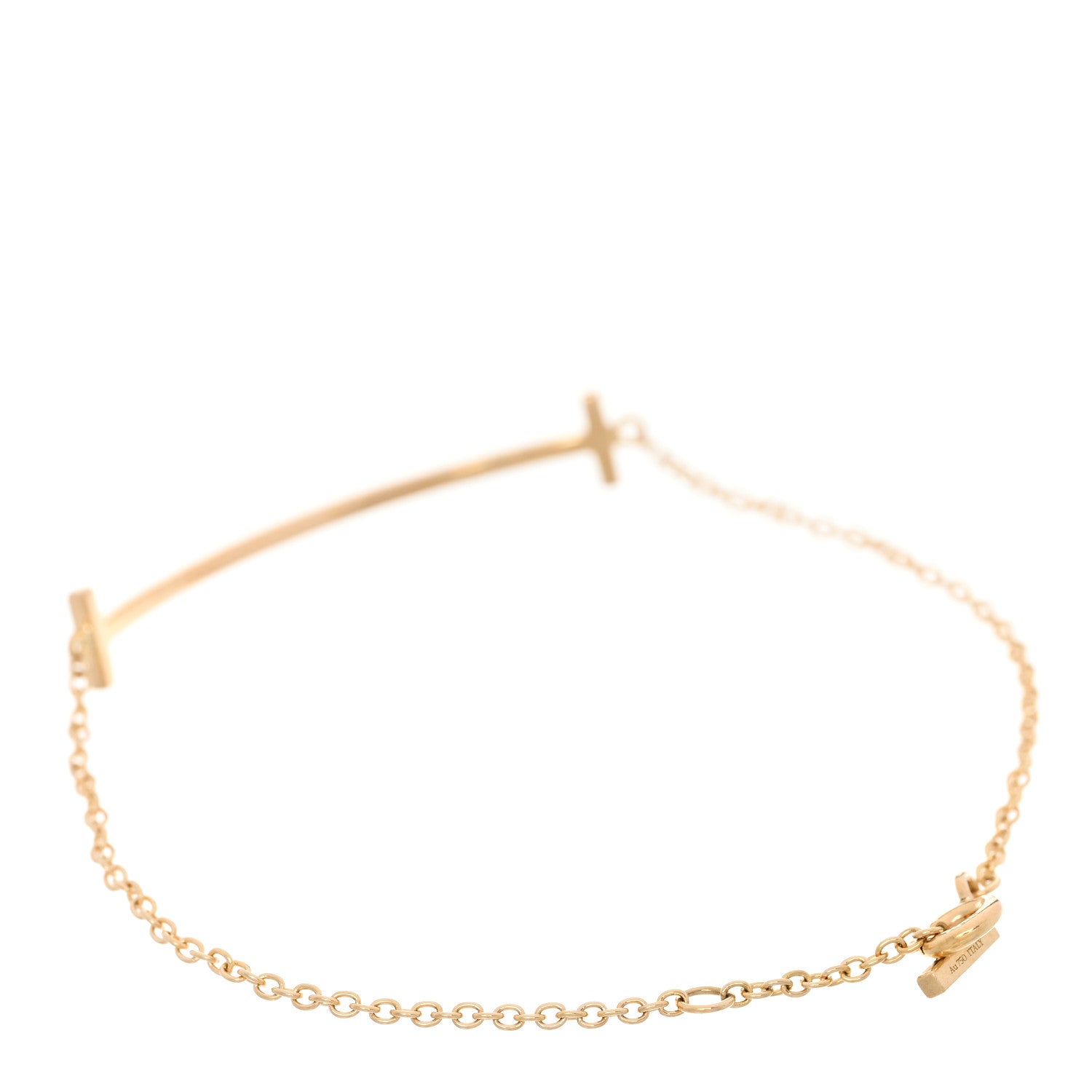 18K Yellow Gold T Smile Bracelet