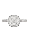 Platinum Diamond 1.10ct The One Cushion Shaped Micropave Engagement Ring 47 4