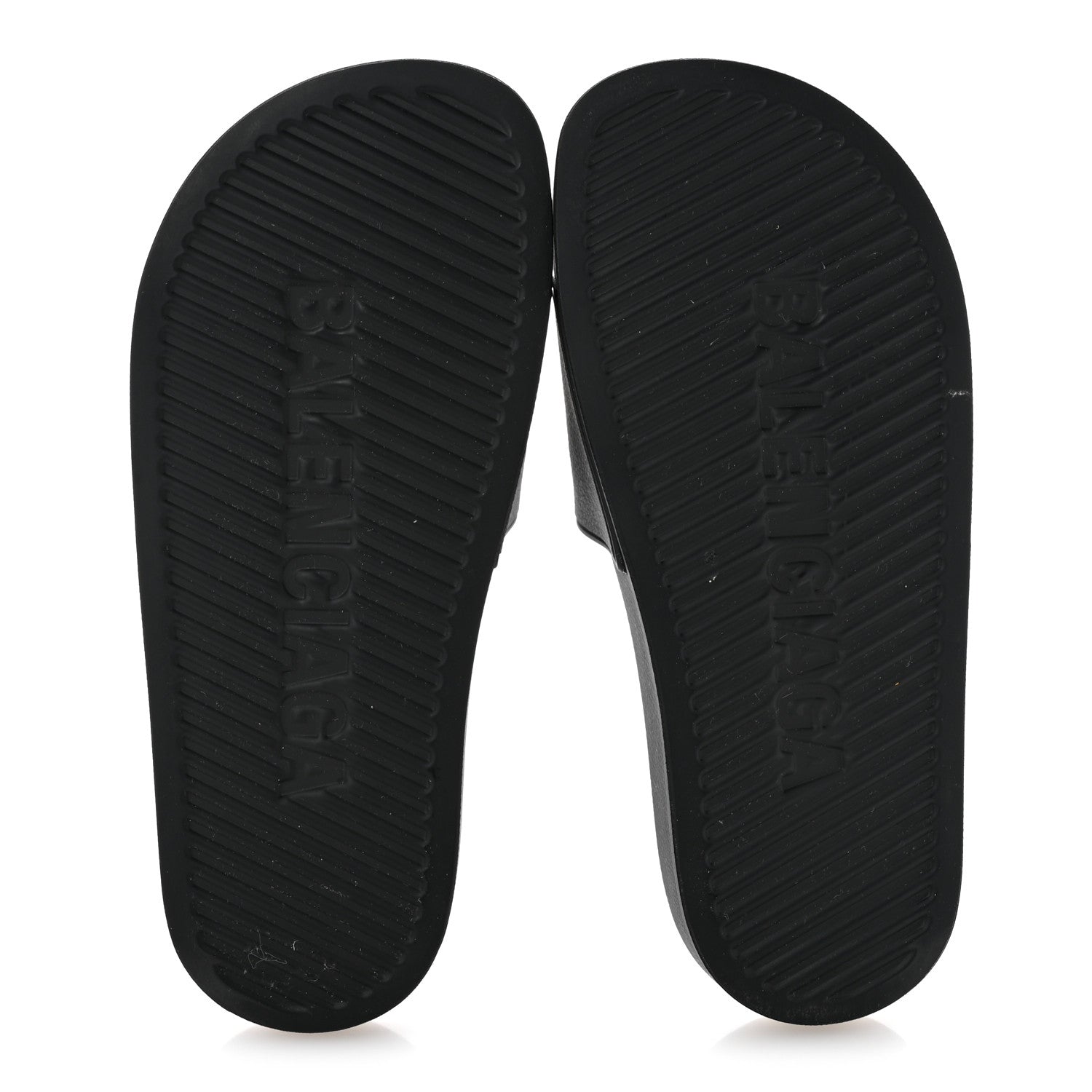 Rubber Womens Logo Pool Slide Sandals 35 Black