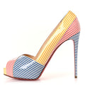 Patent Stripes Marine Alta 120 Pumps 38.5 Multicolor