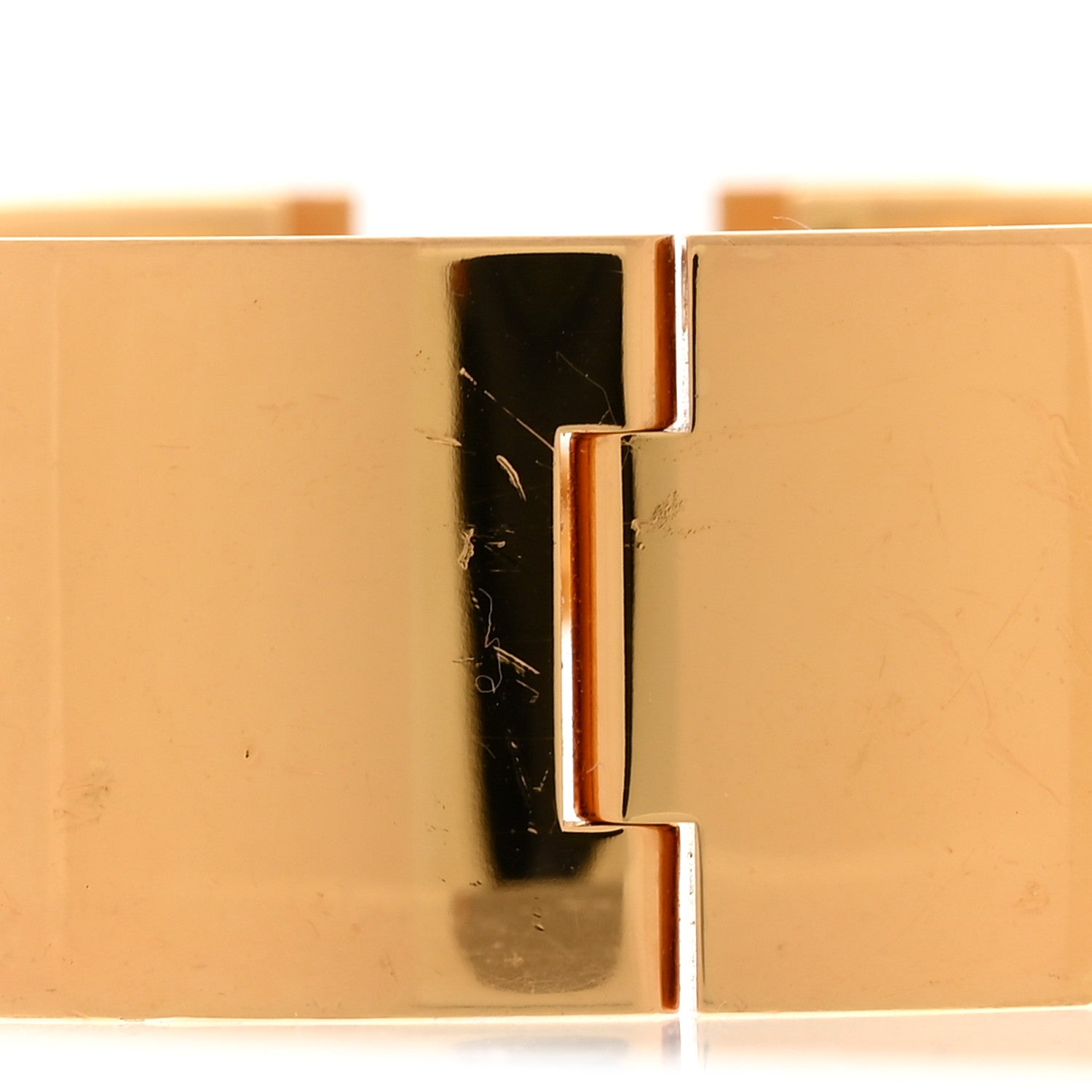 Enamel Printed Wide Le Chat Carre Clic Clac H Bracelet PM Lumière