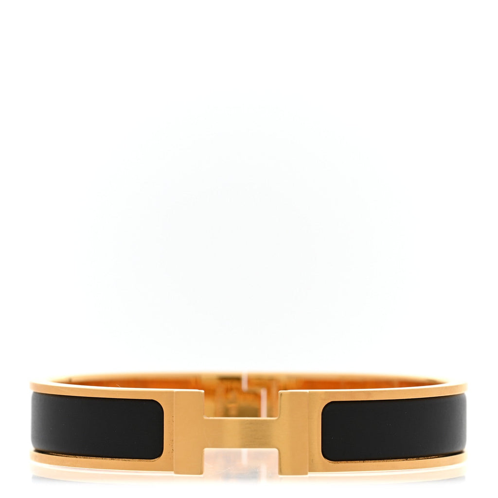 Matte Enamel Narrow Clic Clac HH Bracelet T4 Black