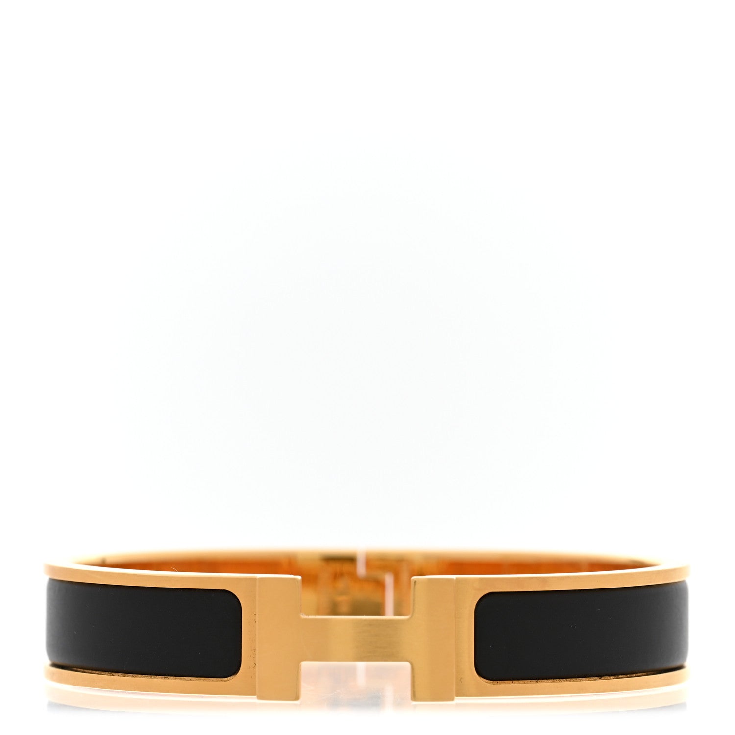 Matte Enamel Narrow Clic Clac HH Bracelet T4 Black