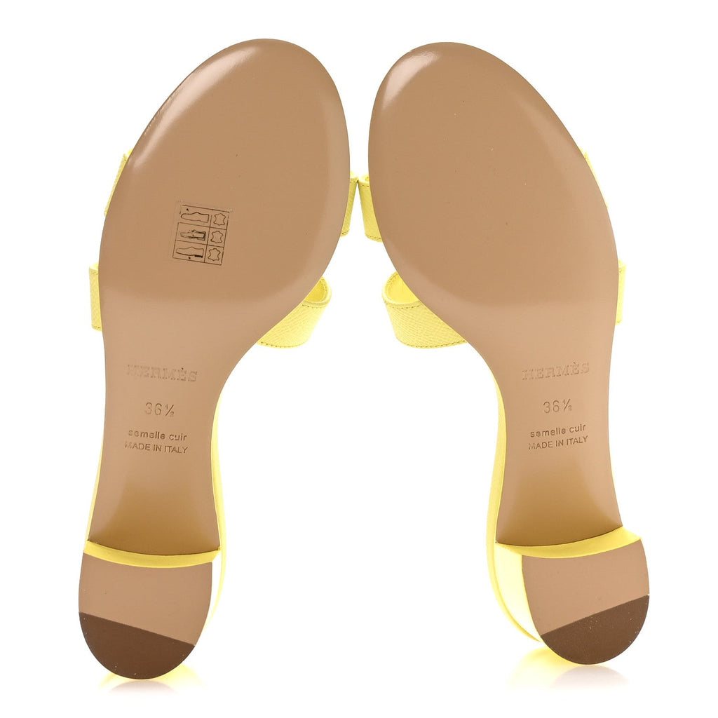 Epsom Oasis Sandals 36.5 Jaune Pollen
