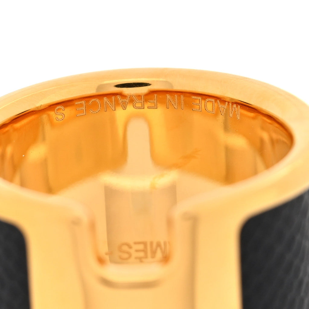 Madame Calfskin Large Olympe Ring S Black