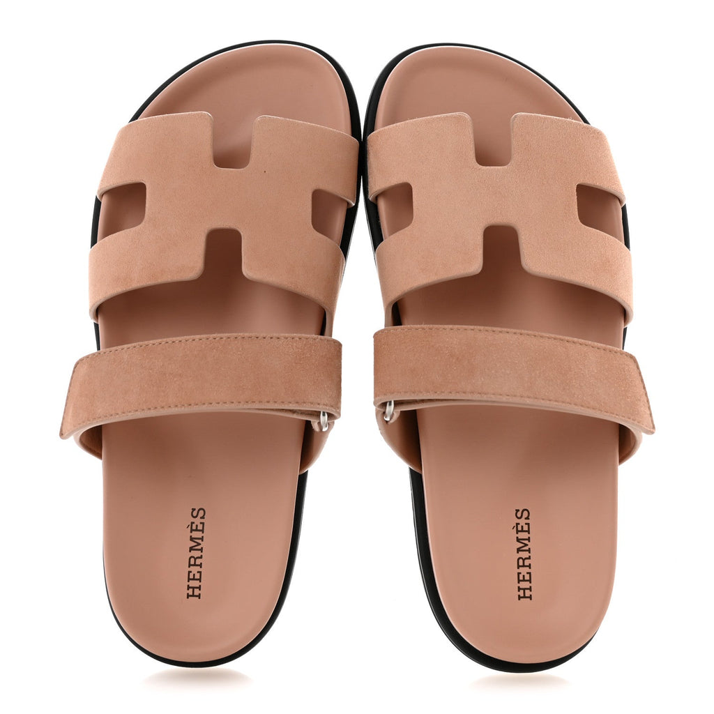Suede Goatskin Womens Chypre Sandals 37 Rose Aube