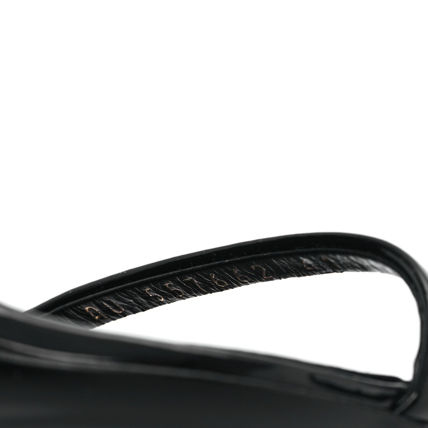 Patent Calfskin Opyum 110 Sandals 41 Black
