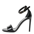 Patent Monogram Call Back Sandals 37 Black
